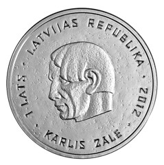 Latvia Karlis Zale reverse