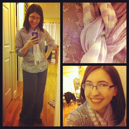 A comfy blouse for today's #fashiondiaries, but I predict a sweater day tomorrow!