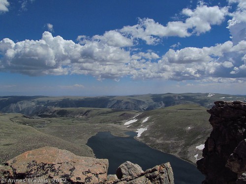 The overlook above Sliderock Lake on Mount Rearguard, Custer National Forest, Montana