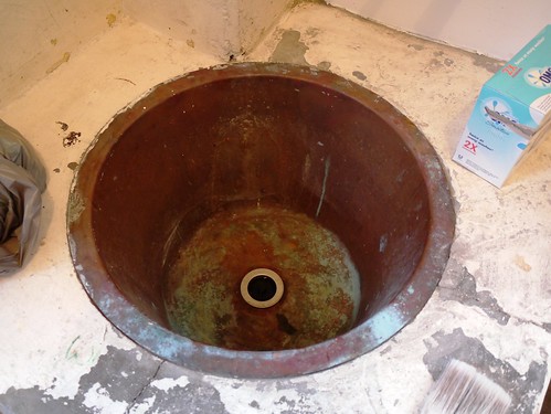 Old Laundry Copper Has Become a Sink
