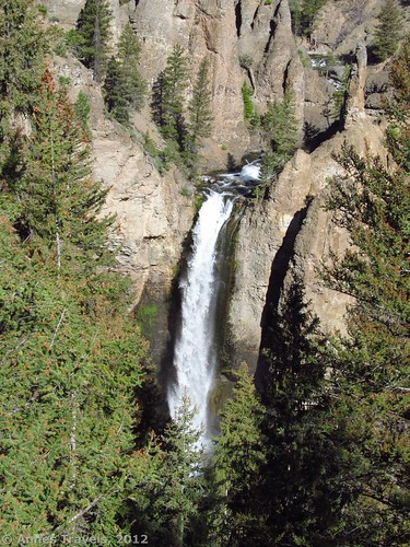 Tower Falls from the viewing area, Yellowstone National Park, Wyoming