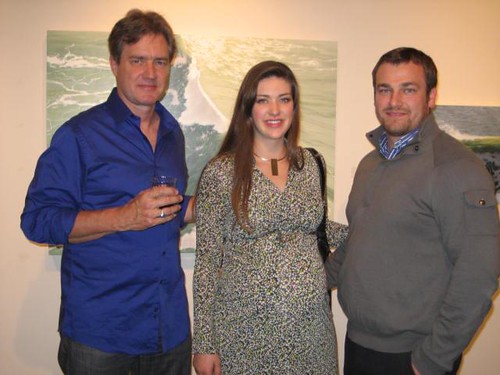 art gallery reception with Denny Holland before Liam was born