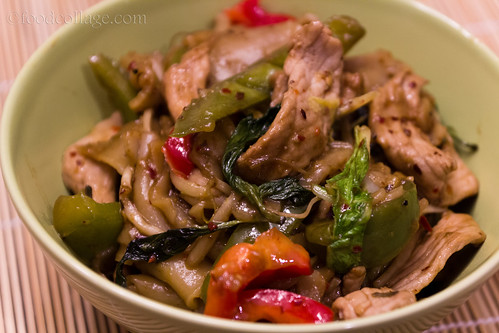 Drunken Noodles with Pork from Red Orchid