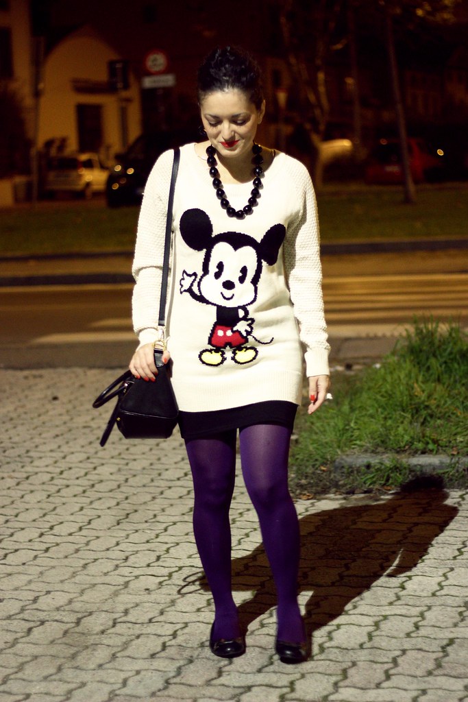 mickey mouse sweater on Life in Curl
