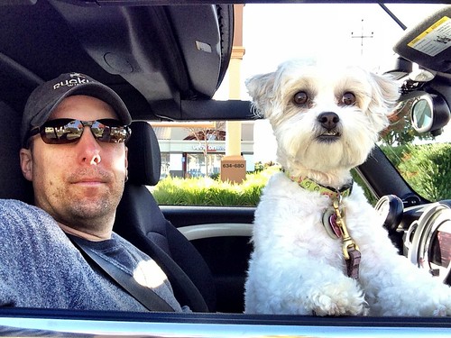 Penny and I in the Mini