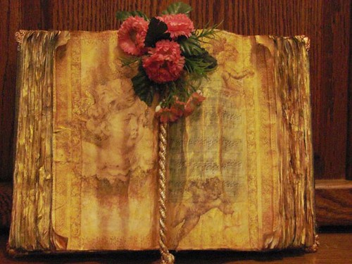 "Old" book with decoupage