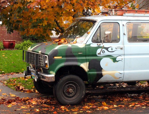 You painted camo flames on your van. by Bart King