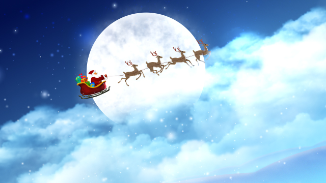 Merry Christmas & Santa Claus' sleigh - 3
