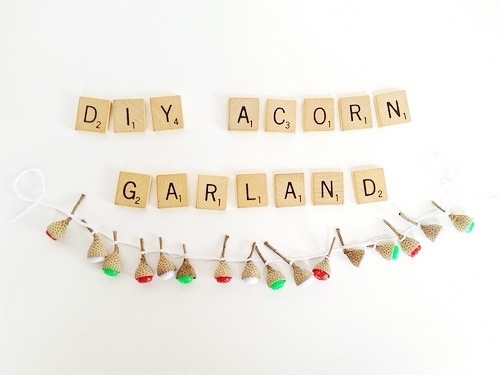 DIY Acorn Garland