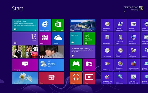 Windows 8 Tiles Menu