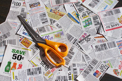 Clipped Coupons With Scissors 1