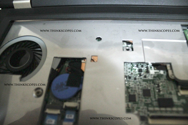 ThinkPad T430u with keyboard removed