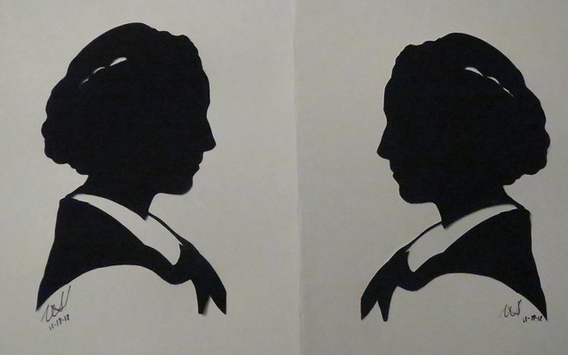 my oldest daughter  silhouette I cut