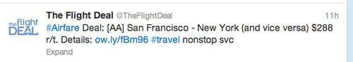 SFO to JFK Fare from The Flight Deal