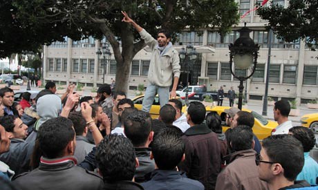 A demonstration in Saliana, Tunisia. The North African state underwent a change of regime during January 2011. by Pan-African News Wire File Photos
