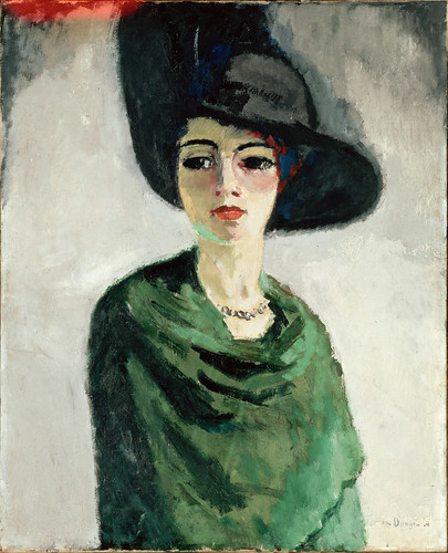 Kees Van Dongen - Woman in a Black Hat [1908] by Gandalf's Gallery