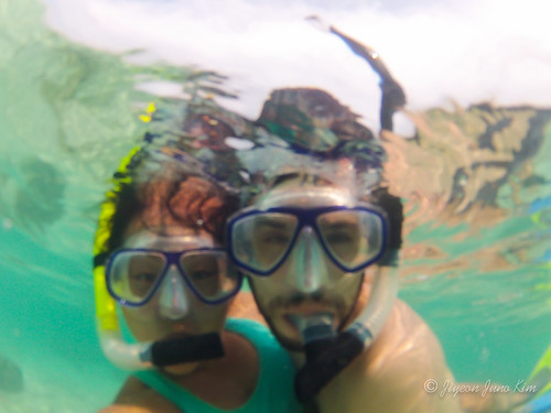 Stephen and I underwater