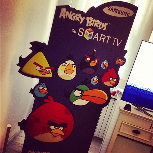 Hai tirato l'uccellino anche tu? #angrybirds #samsung #smartTv by Michele Ficara Manganelli