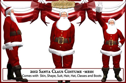 Shabby Chic Santa Avatar and Costume 2012 - Mesh by Shabby Chics