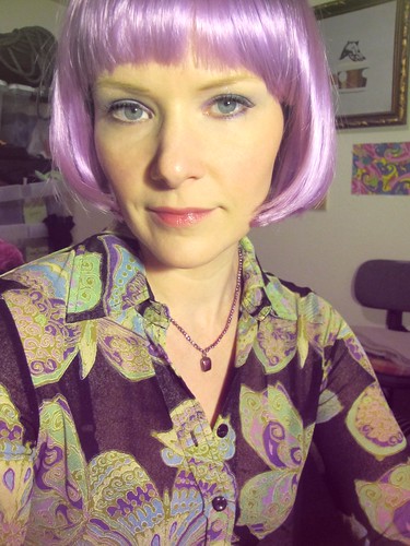 purple wig