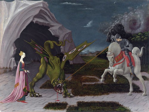 Paolo Uccello - Saint George and the Dragon [c.1470] by Gandalf's Gallery