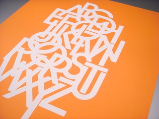 Lubalin poster set, print #7: Avant Garde alphabet type specimen