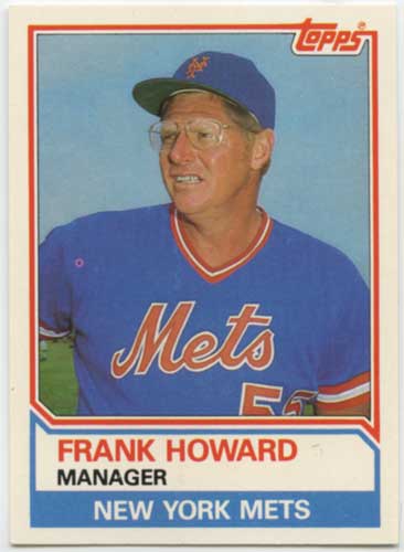 1983 Topps Traded Frank Howard