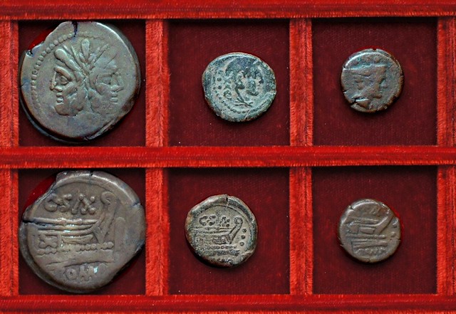 RRC 173 C.SAX Clovia bronzes, Ahala collection, coins of the Roman Republic
