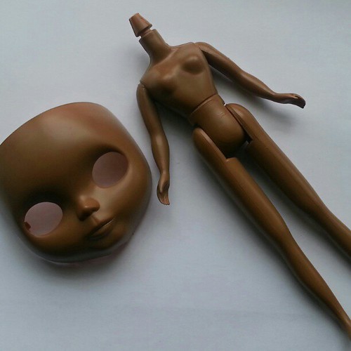 WIP - Malia's face plate & body by Among the Dolls