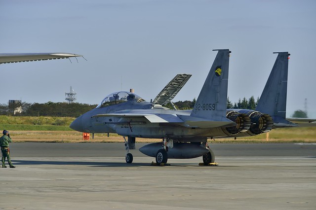 離陸準備中のF-15