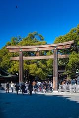 Entrance to Meiji Shrine, Shibuya, Tokyo, Japan