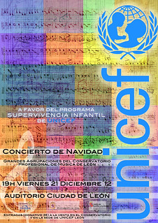 CONCIERTO DE NAVIDAD A FAVOR DE UNICEF LEÓN - AGRUPACIONES DEL CONSERVATORIO DE LEÓN - VIERNES 21 DICIEMBRE´12 - AUDITORIO CIUDAD DE LEÓN
