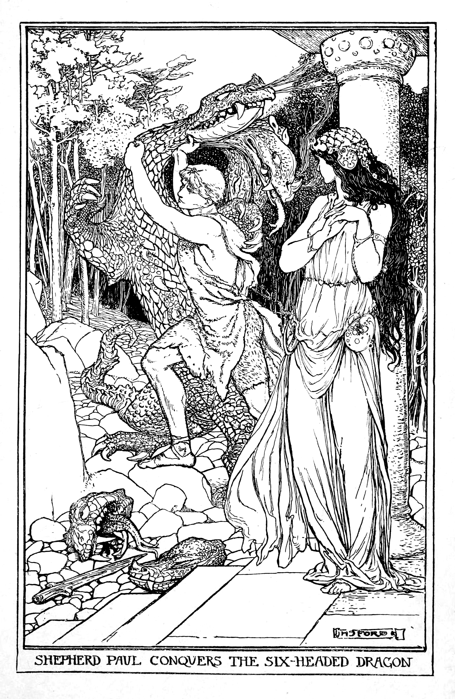 Henry Justice Ford - The crimson fairy book, edited by Andrew Lang, 1903 (illustration 11)