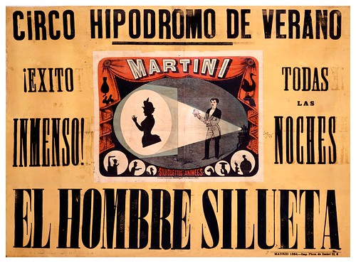 002-Circo hipodromo de Verano- El hombre silueta-1884-Copyright Biblioteca Nacional de España