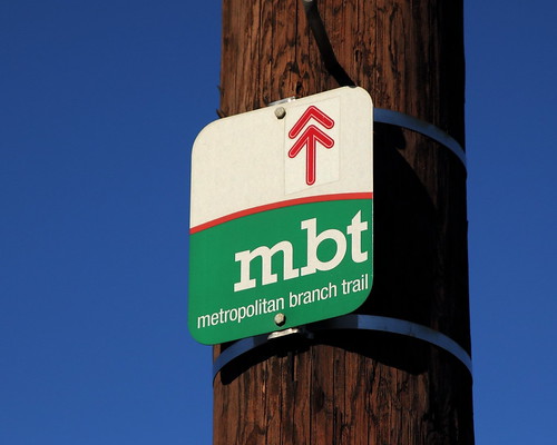 Metropolitan Branch On-road Trail Sign