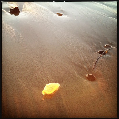 gold on the beach
