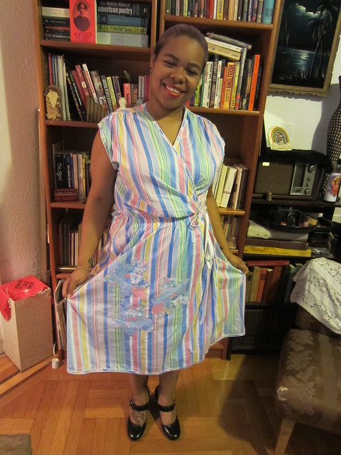 1X/2X Cotton Pastel Vintage Wrap Dress $32 (#35)