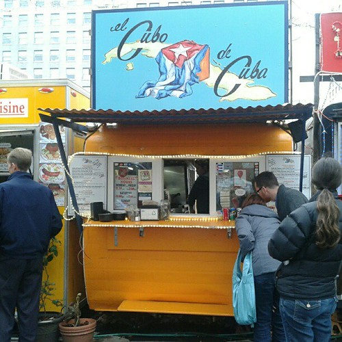El Cubo de Cuba food truck in Portland- the pork box was fantastic
