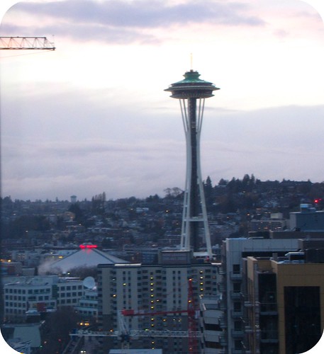 the space needle from the window
