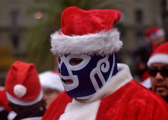 Masked Wrestler Santa