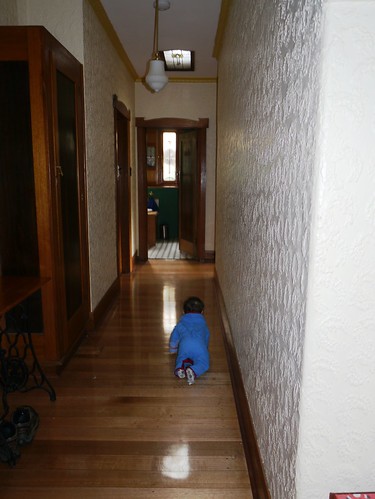 Eskil Loves Crawling Down the Hallway