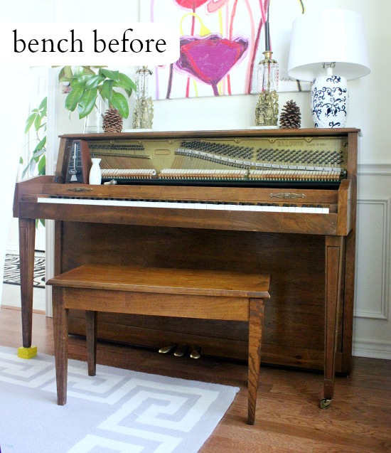 Sheepskin Piano Bench