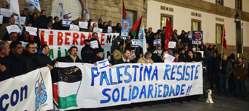 Concentracion solidaria Palestina Vigo 19-11-12