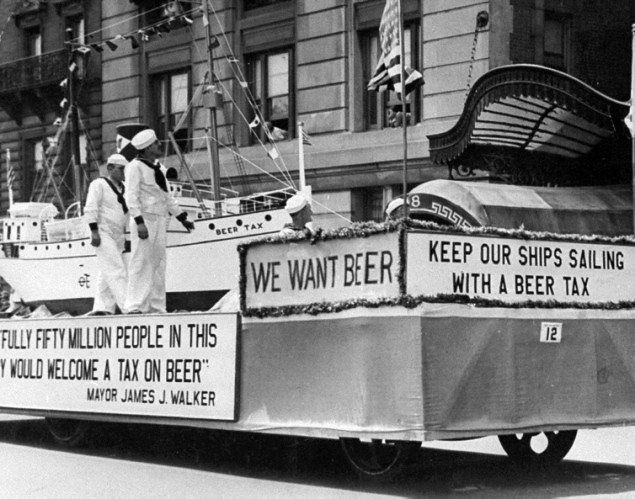 1932 NYC We Want Beer Parade