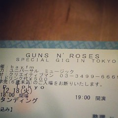 GUNS N’ ROSES [ Special Gig in TOKYO ] 2012/12/18 @ZEPP TOKYO