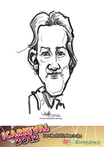 digital live caricature for iCarnival 2012  (IDA) - Day 1 - 18