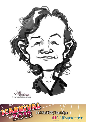 digital live caricature for iCarnival 2012  (IDA) - Day 1 - 73
