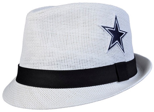 Dallas Cowboys Big Star Straw Fedora Hat by busboy4
