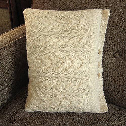 Iron Craft '13 #1 - Recycled Sweater Pillow
