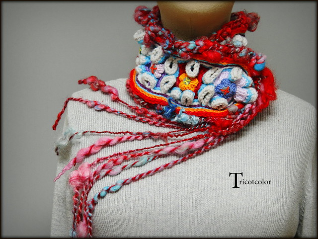 Gorgeous Knit Neckwear Designed By Hélène Seners aka Tricotcolor